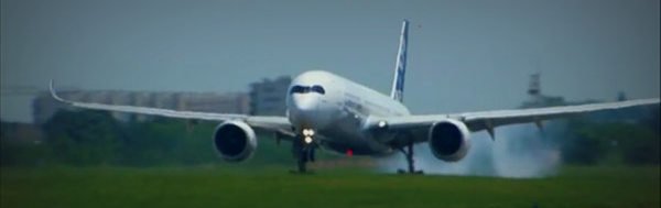A350 XWB First Flight Landing