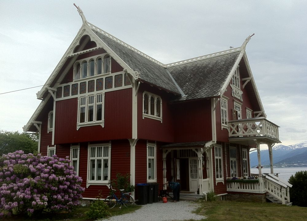 Architecture Along Fjord in Balestrand