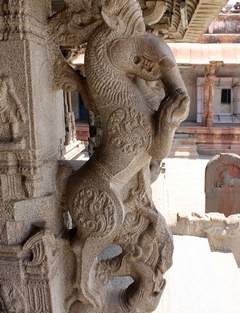 Balustraded Elephants of Virupaksha Pampapathi Temple, Hampi