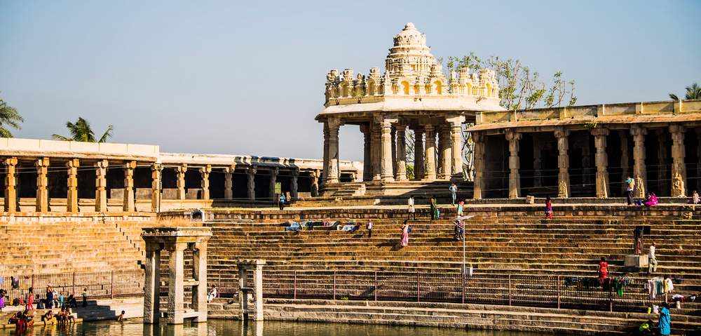 Bhuvaneshwari Mandapa in Pushkarini, Melukote