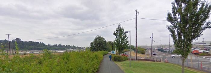 Boeing Renton Plant from Logan Avenue and Park Street