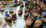Cal Be Floating market, River Mekong