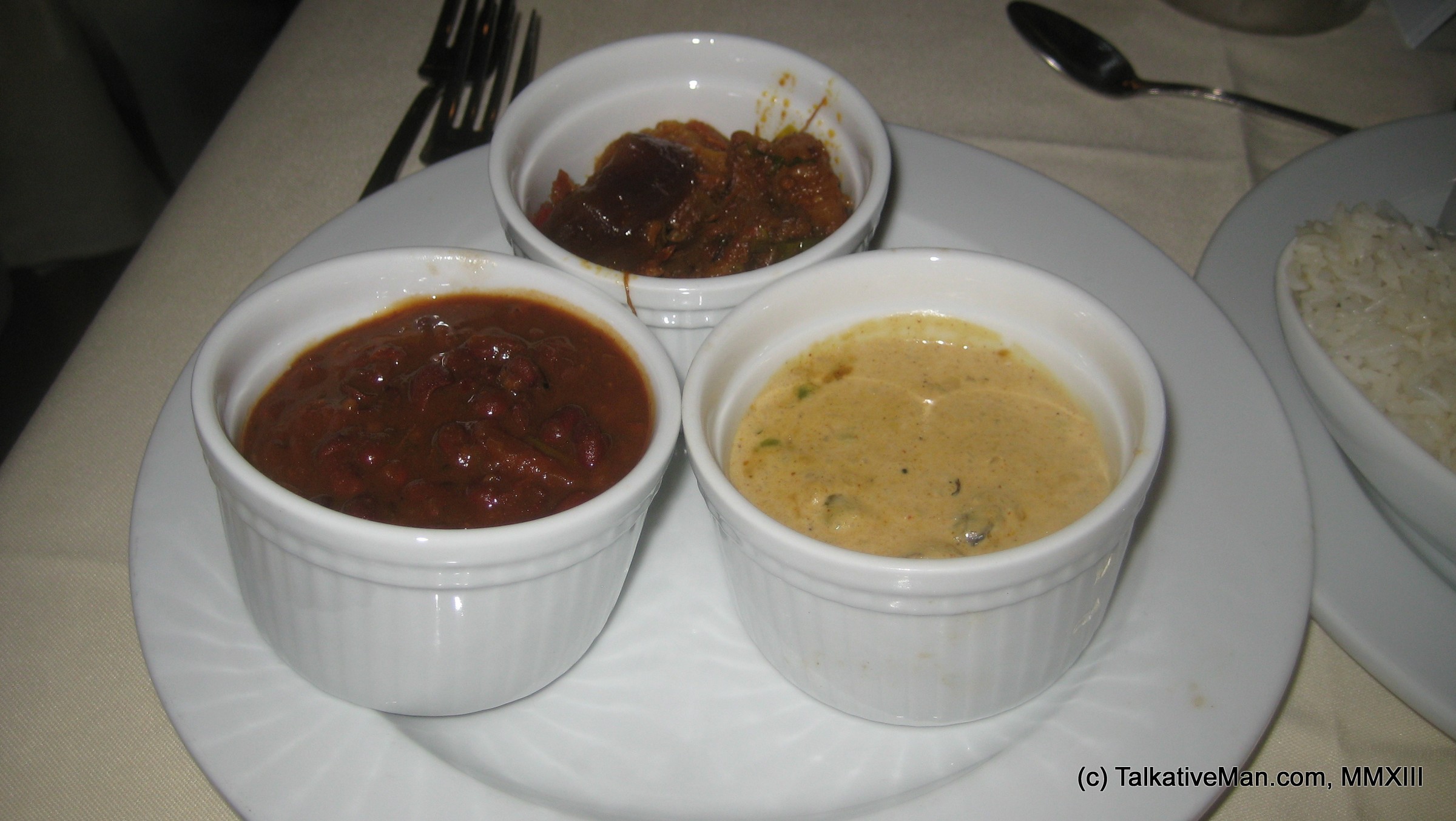 Carnival Cruise Indian Vegetarian Food: Aloo Shimla Mirch, Khumb Matar, Rajmah