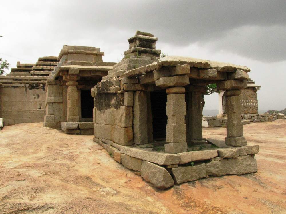 Ekakuta, Dvikuta, Trikuta - Celled Temples in Hemakuta Hill, Hampi