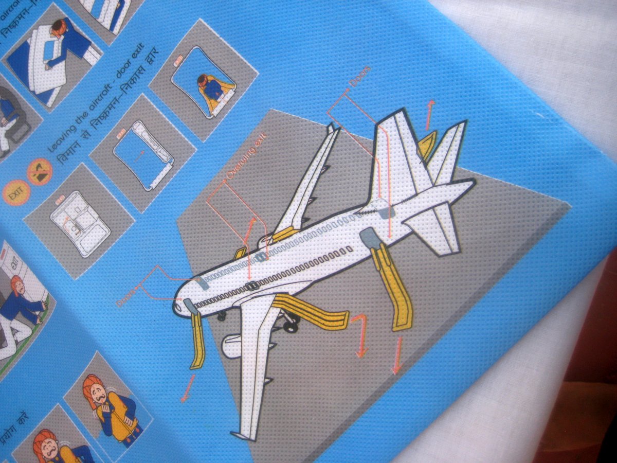 Indigo Airlines Tote Bag - Inflatable Evacuation Slides