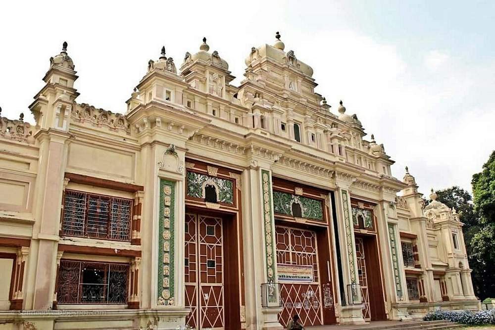 The Magnificent Jaganmohan Palace and Art Gallery Building in Mysore