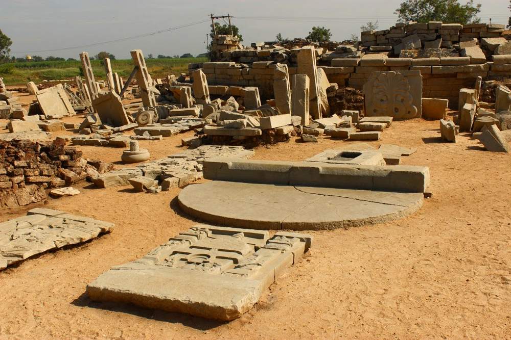 Maha-Chaitya Buddhist Stupa in Sannati Kanaganahalli