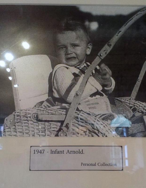 Picture of Infant Arnold Schwarzenegger at Geburtshaus Museum