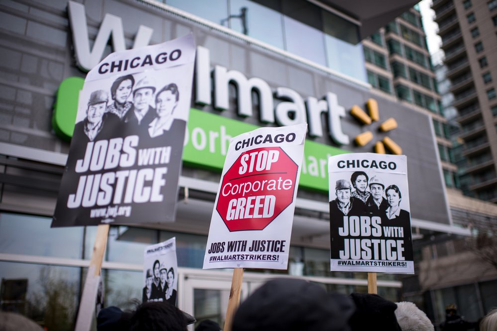 Pro-Union Activists Protest Against Walmart's Anti-Union Policies