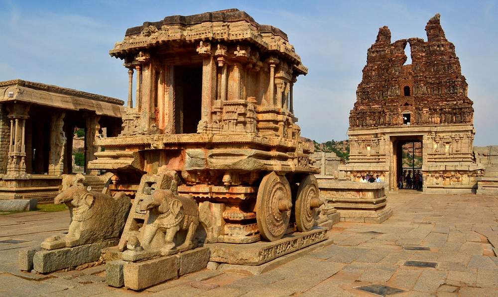 Quadrangle and Architectural Masterpiece of Hampi's Vijaya Vittala Temple