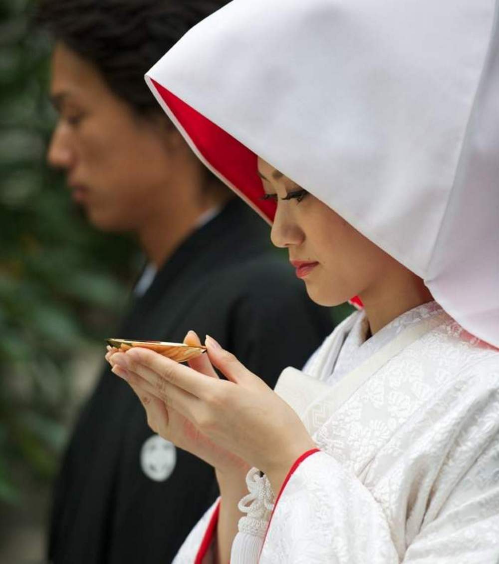 Sake in Japanese Wedding Ceremony