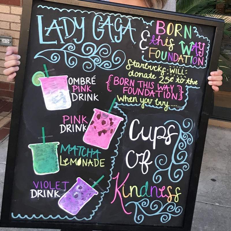 Starbucks and Lady Gaga Create Cups of Kindness for Born This Way Foundation