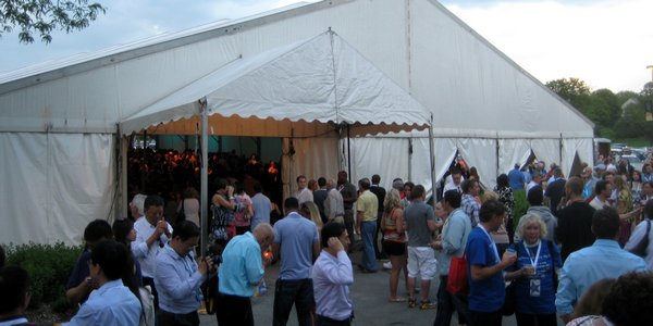 Tent at the Berkshire Hathaway Cocktail Reception