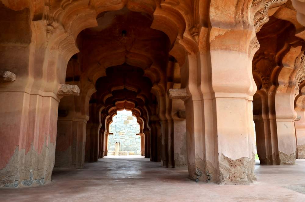 Well-Designed and Toned Architectural Features of the Lotus Mahal, Hampi